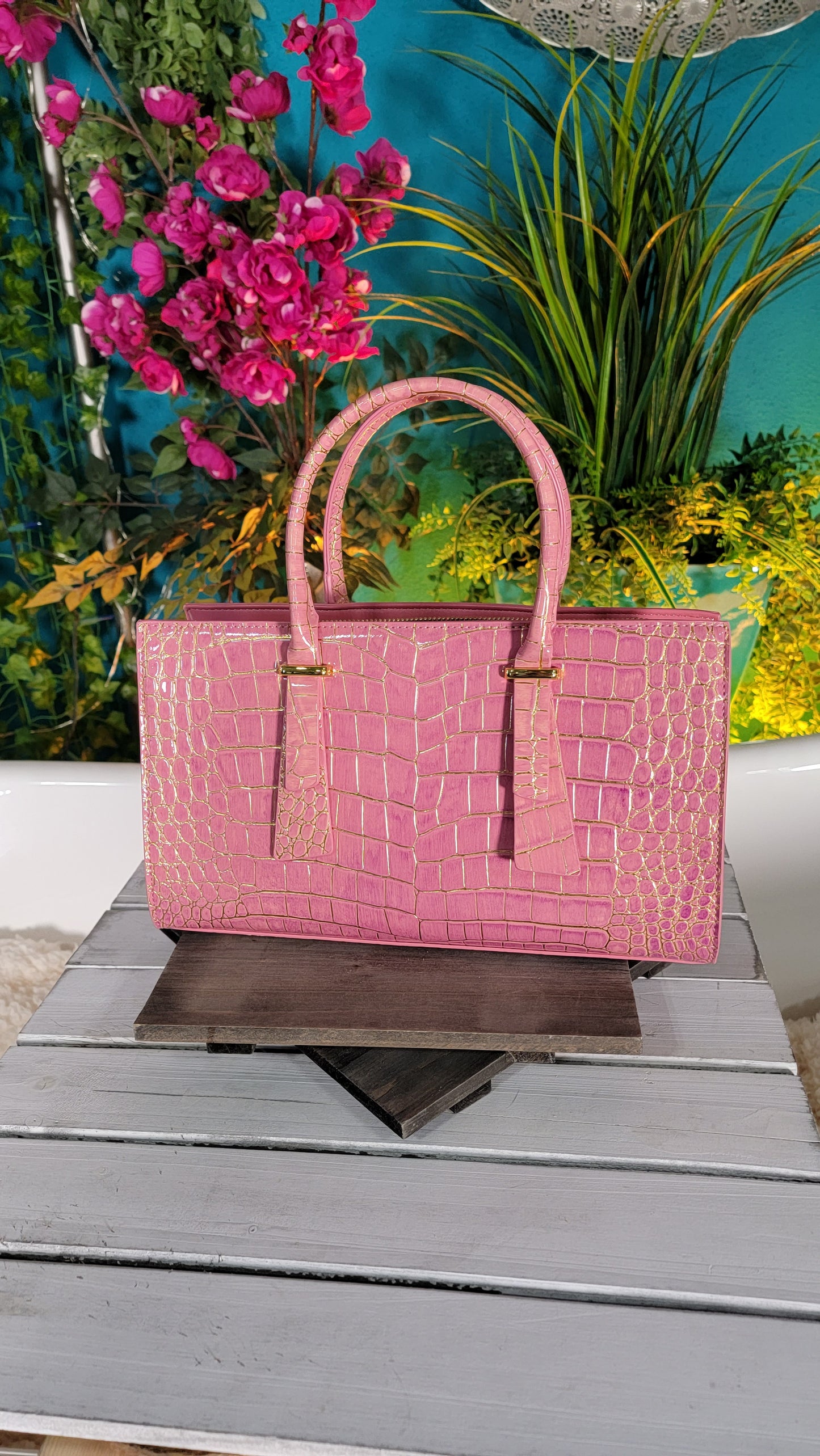 Barbie Croc bag in PINK