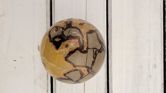 Septarian crystal sphere