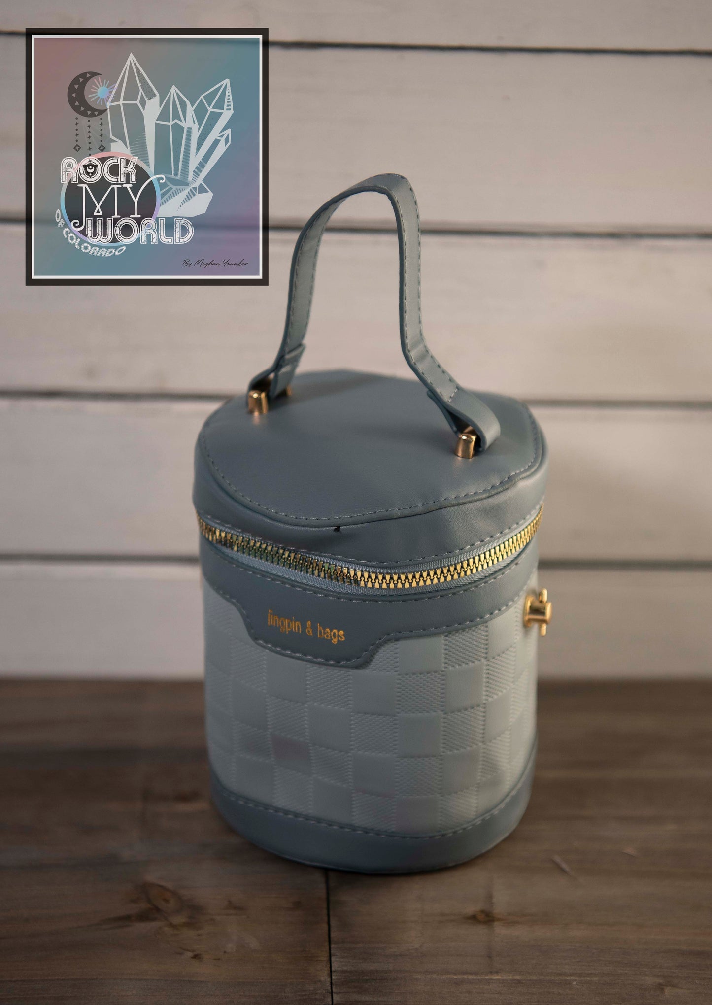 Blue Cylinder bag