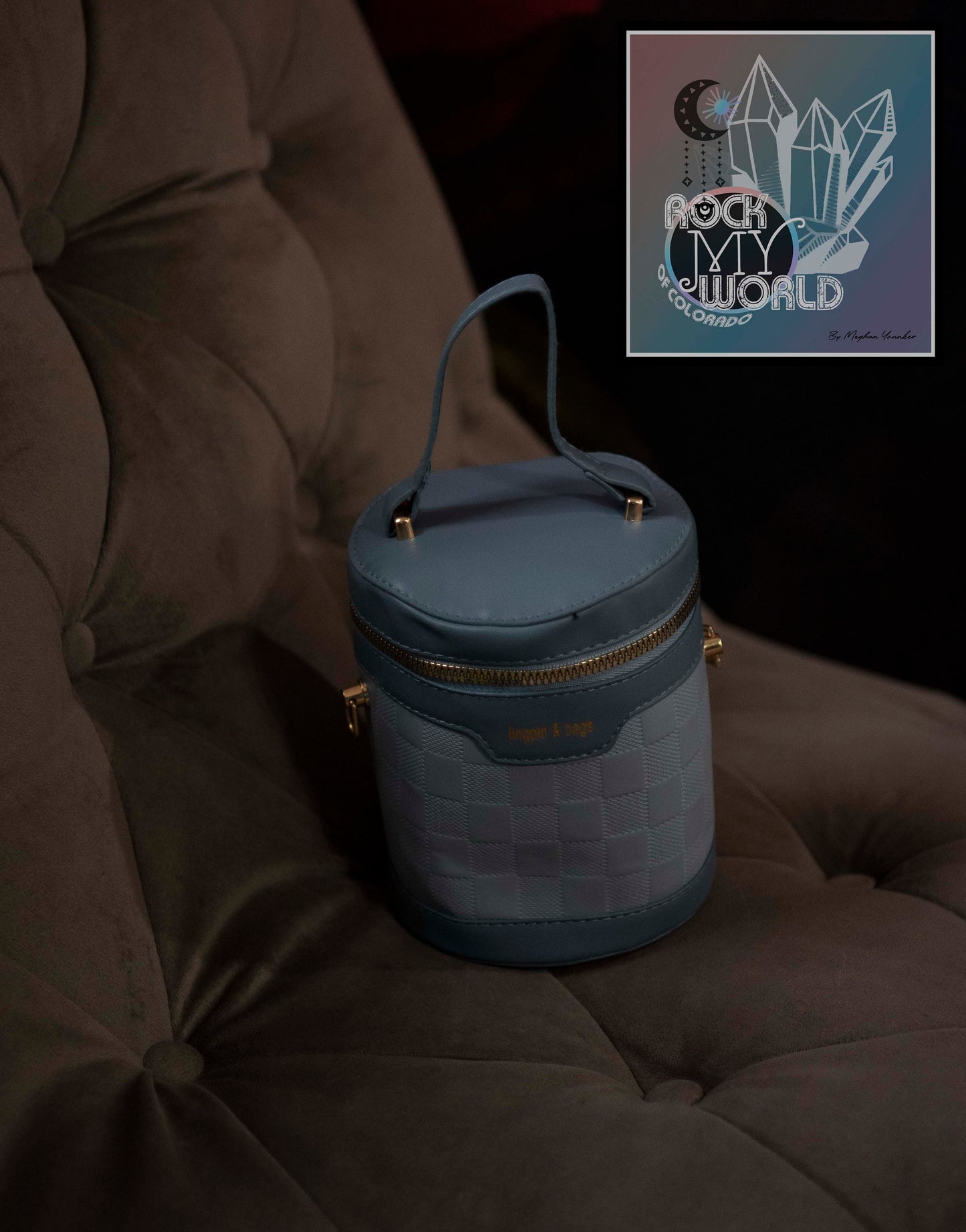 Blue Cylinder bag