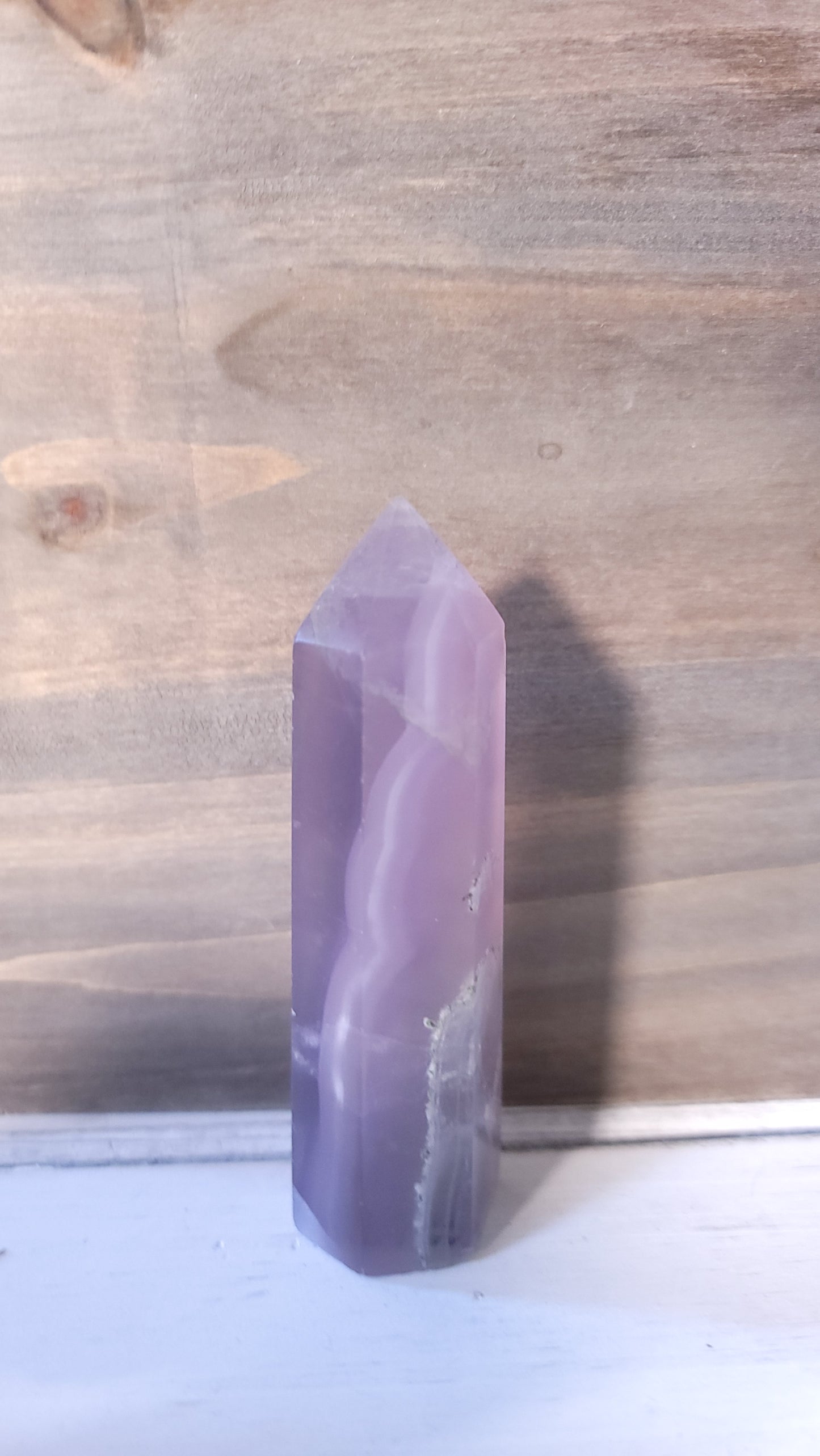 Flourite Tower with RARE vertical Striping