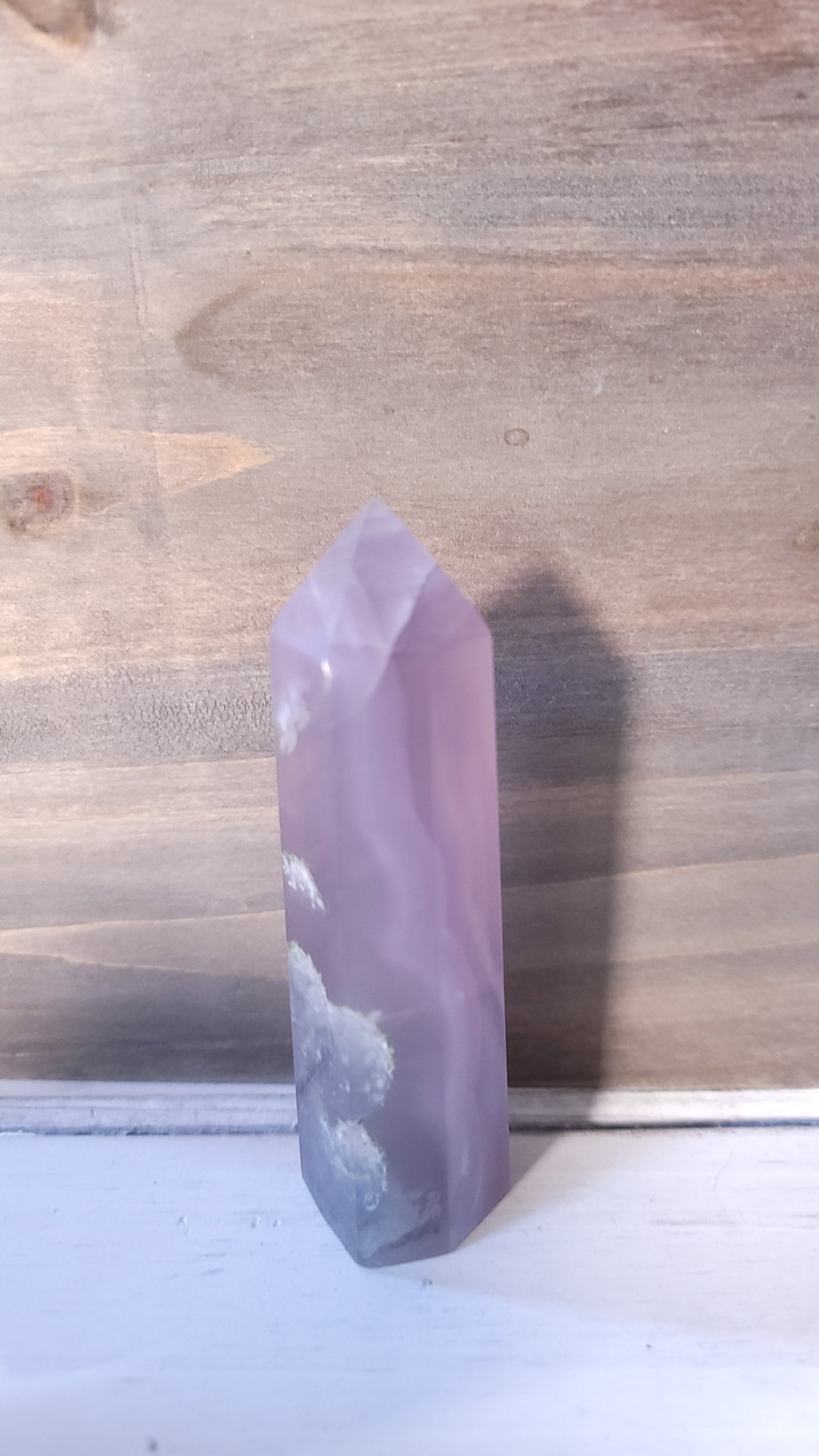 Flourite Tower with RARE vertical Striping