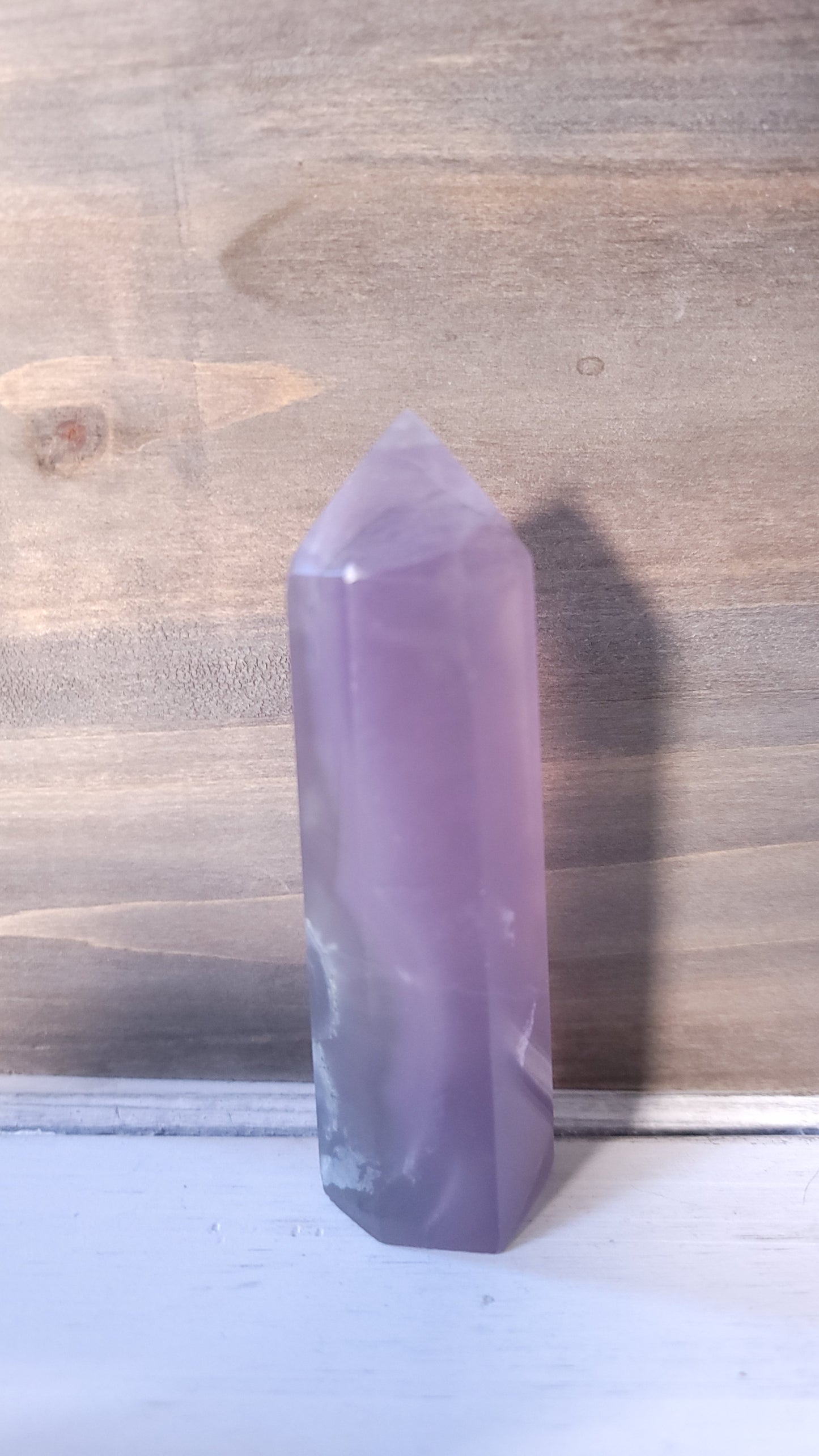 Flourite Tower with RARE vertical Striping