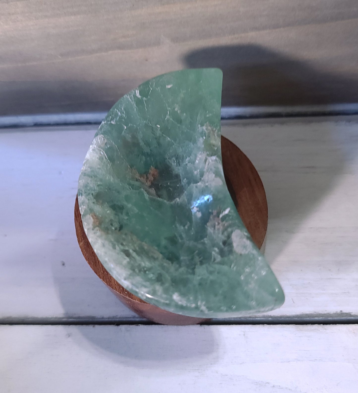 Green Flourite mini Moon Bowl