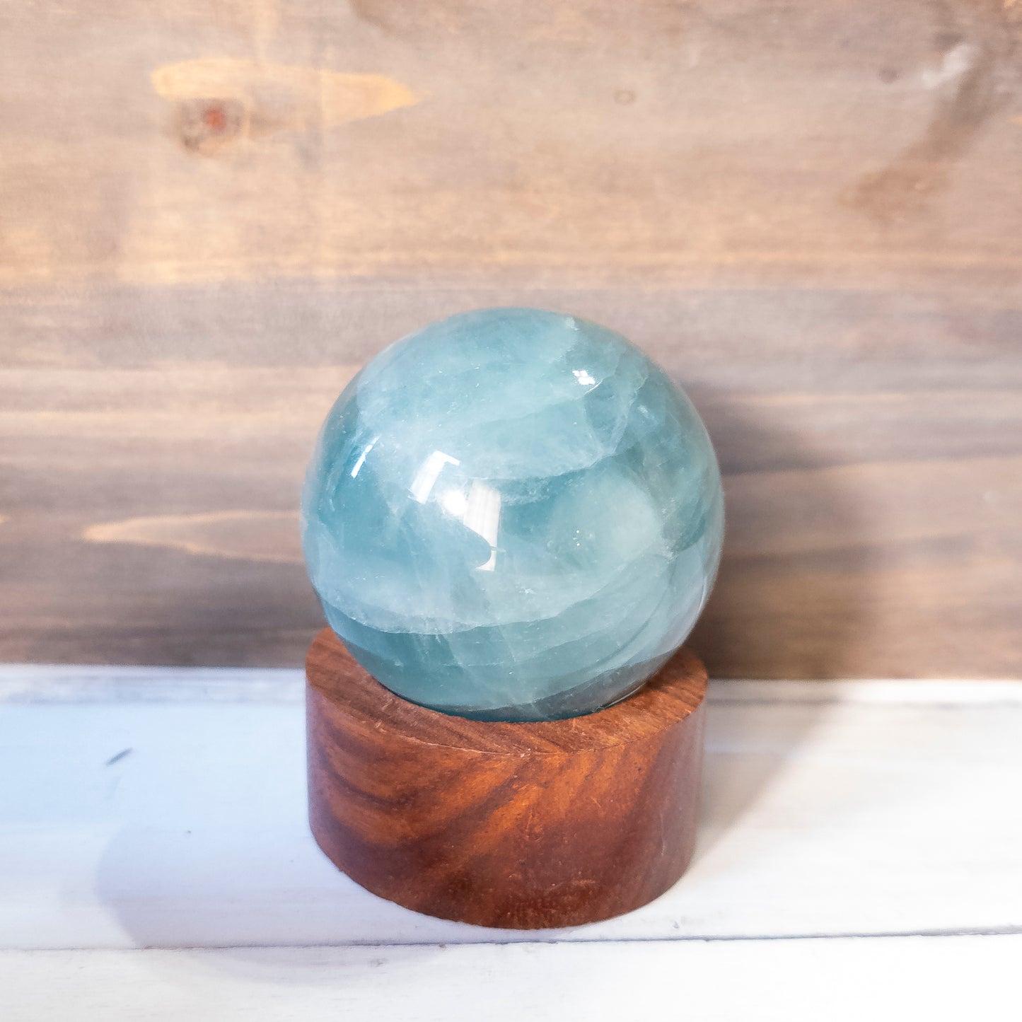 Green Flourite Sphere