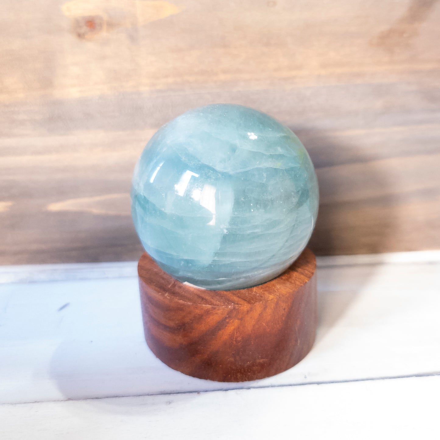 Green Flourite Sphere