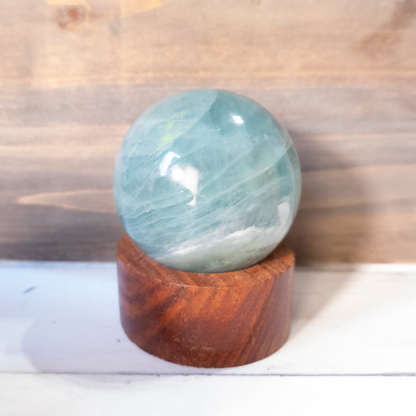 Green Flourite Sphere