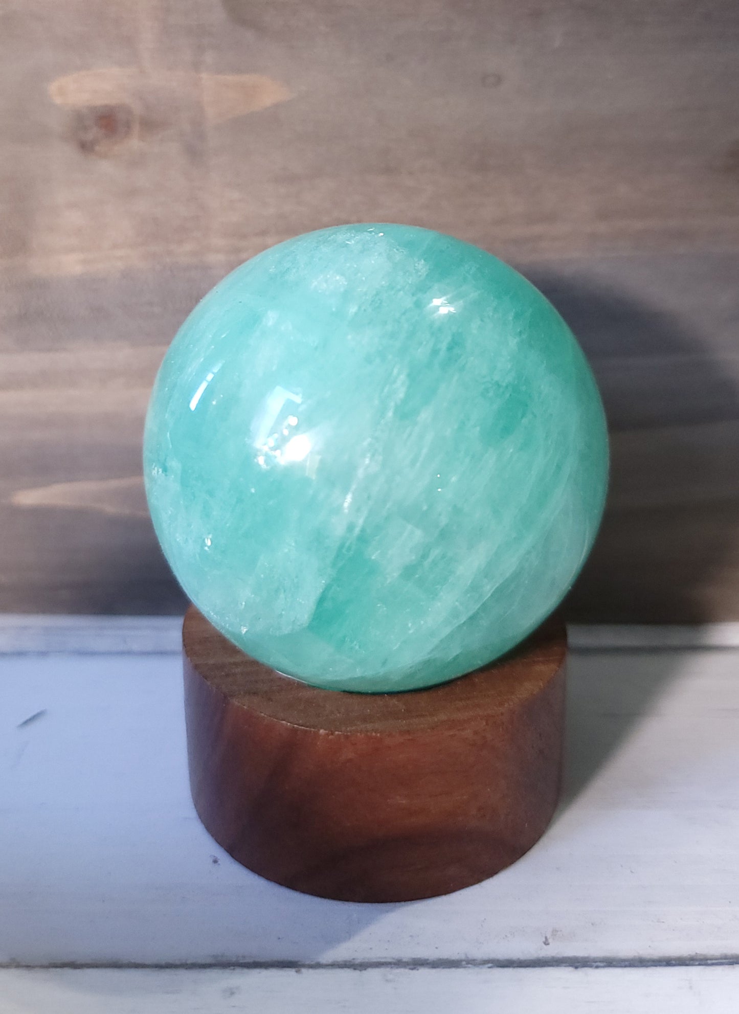 Green Flourite Sphere