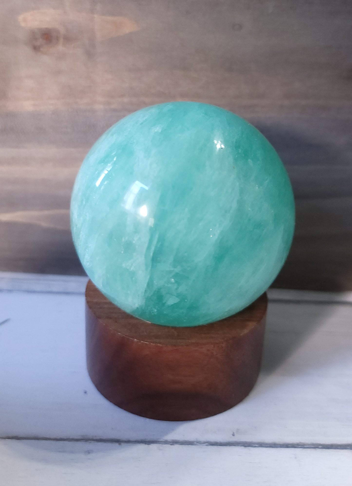 Green Flourite Sphere