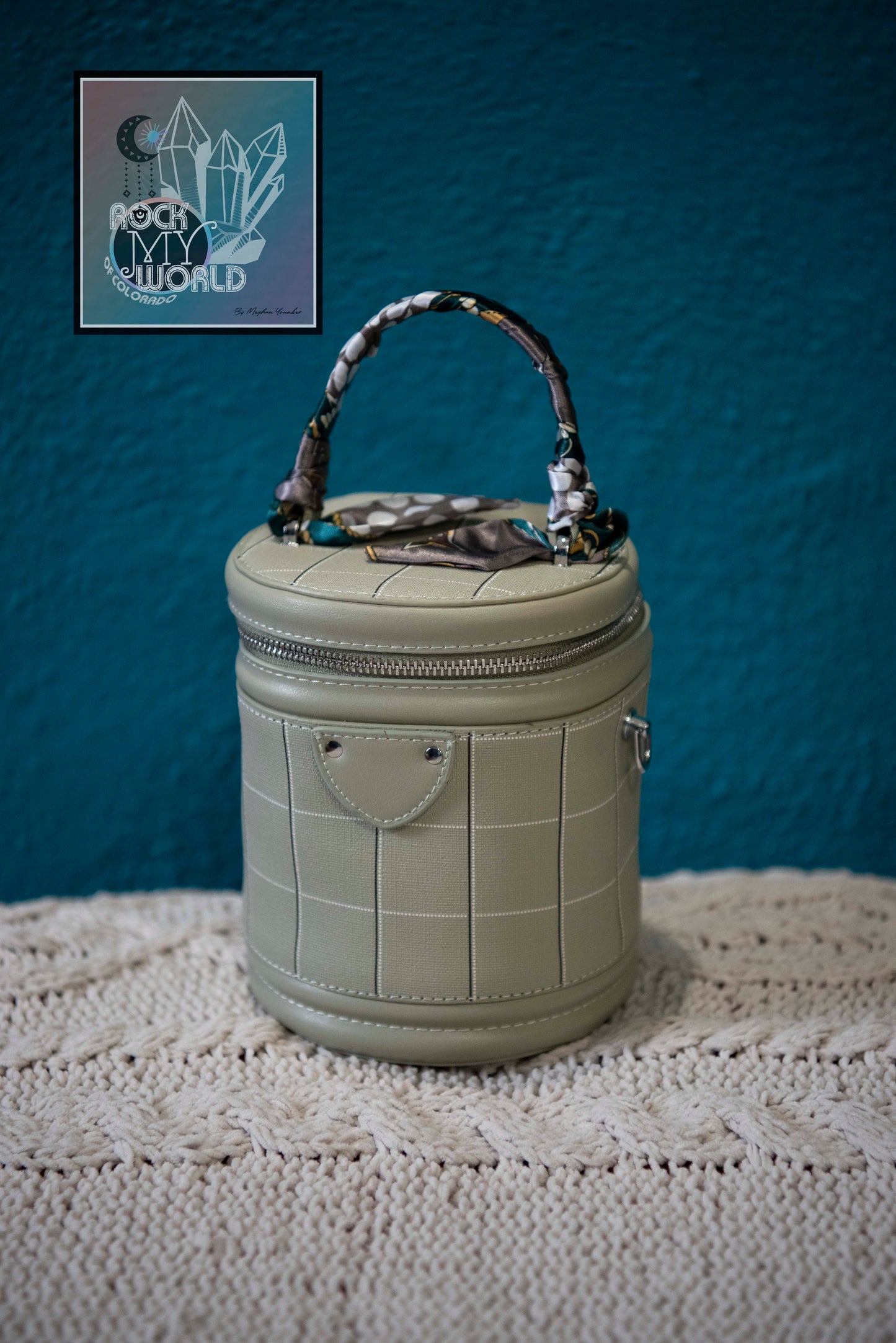 Sage Green Cylinder Bag