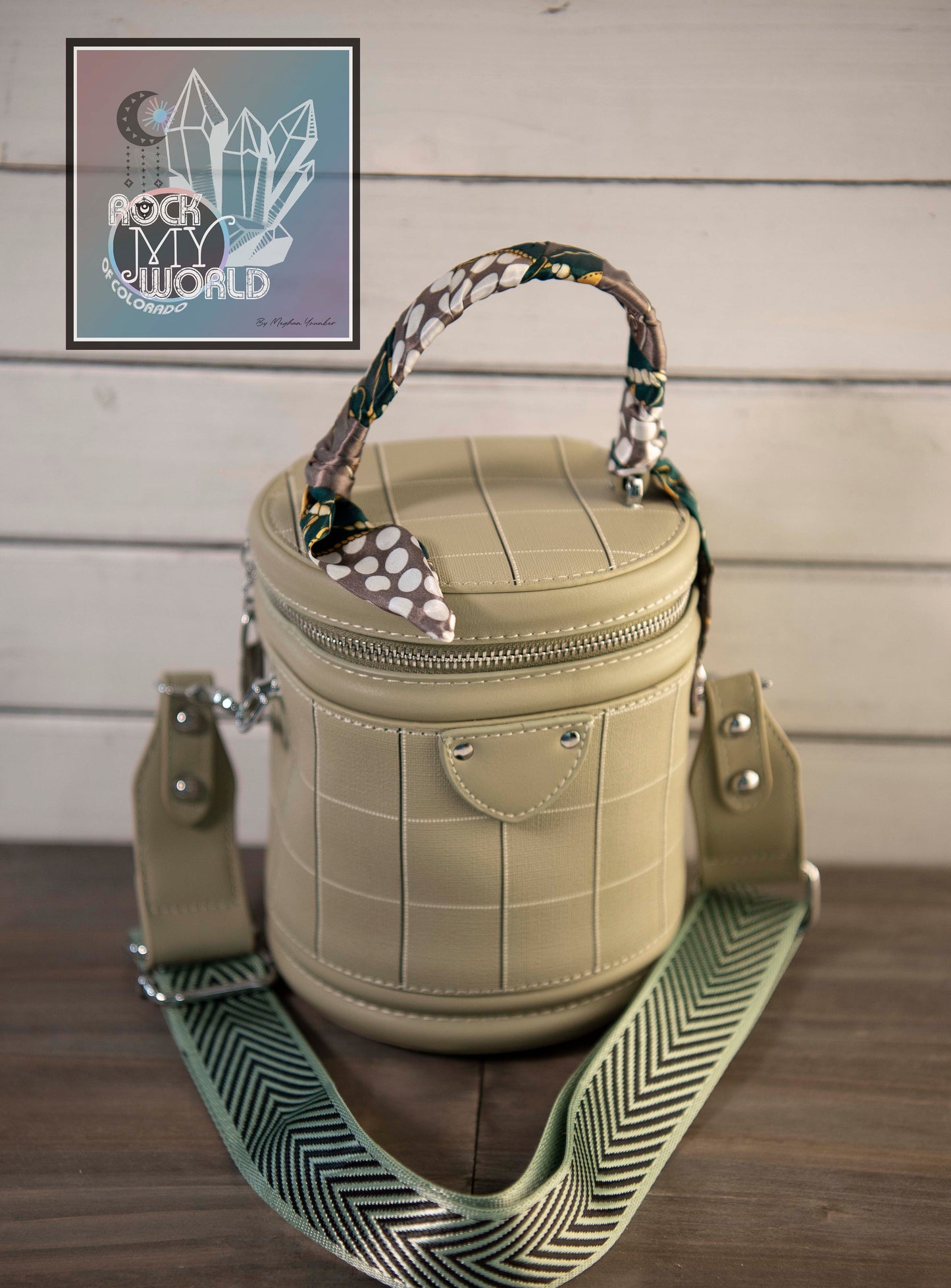 Sage Green Cylinder Bag