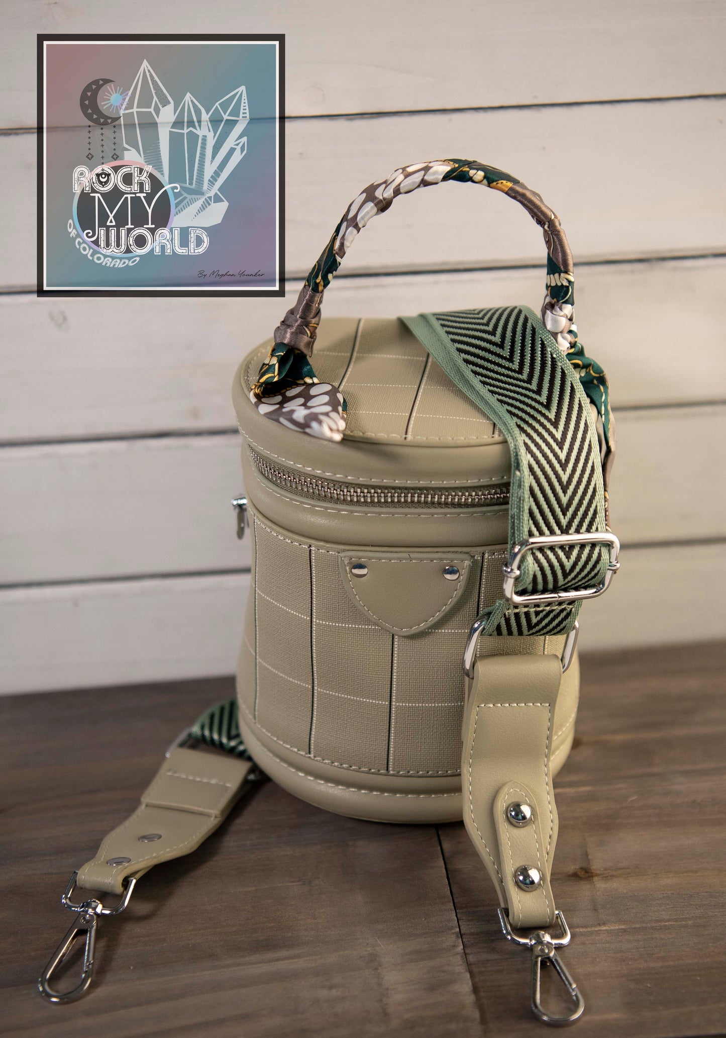 Sage Green Cylinder Bag