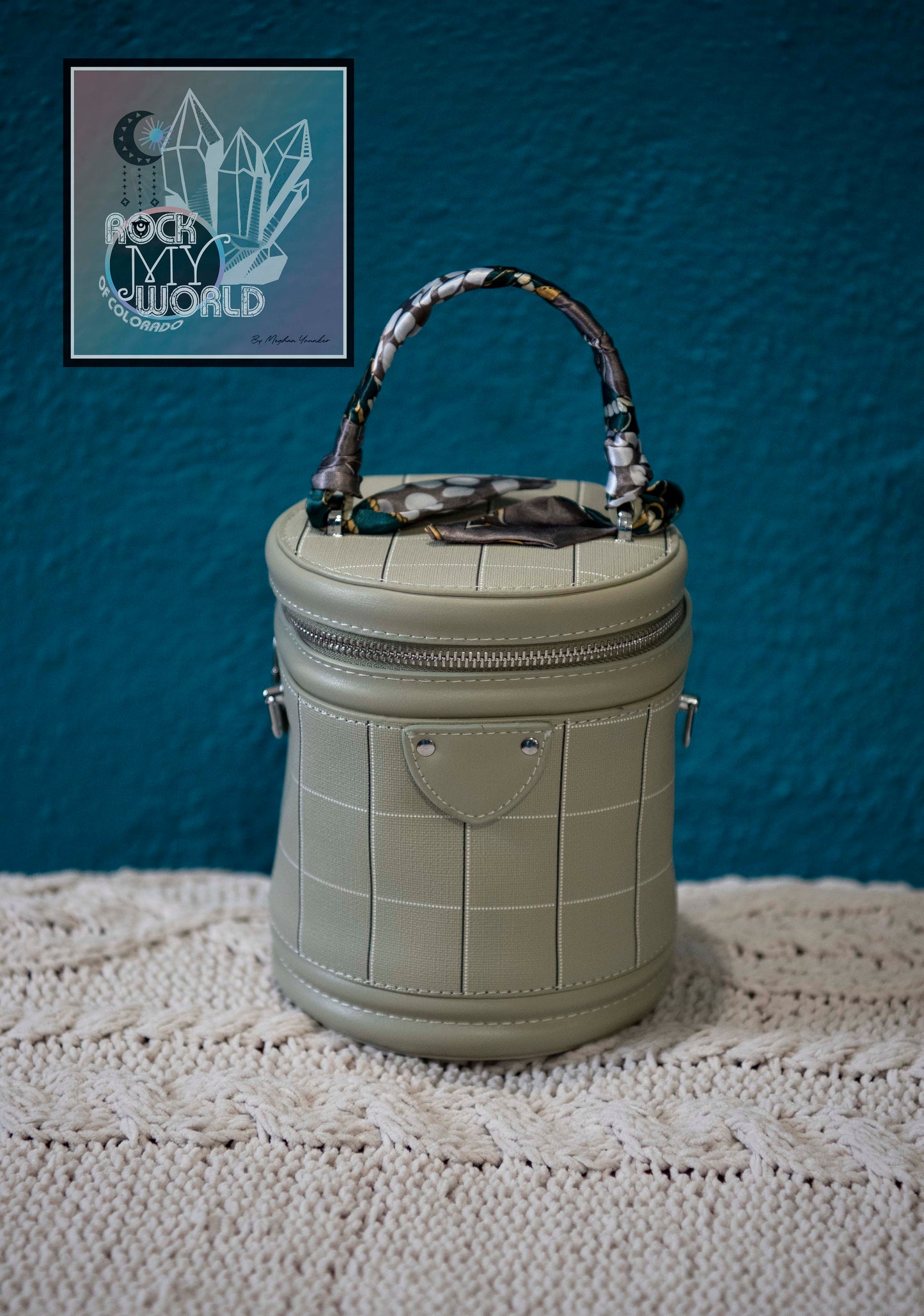 Sage Green Cylinder Bag