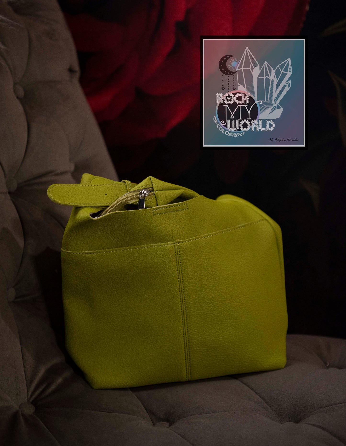 Soft Faux Leather green bag