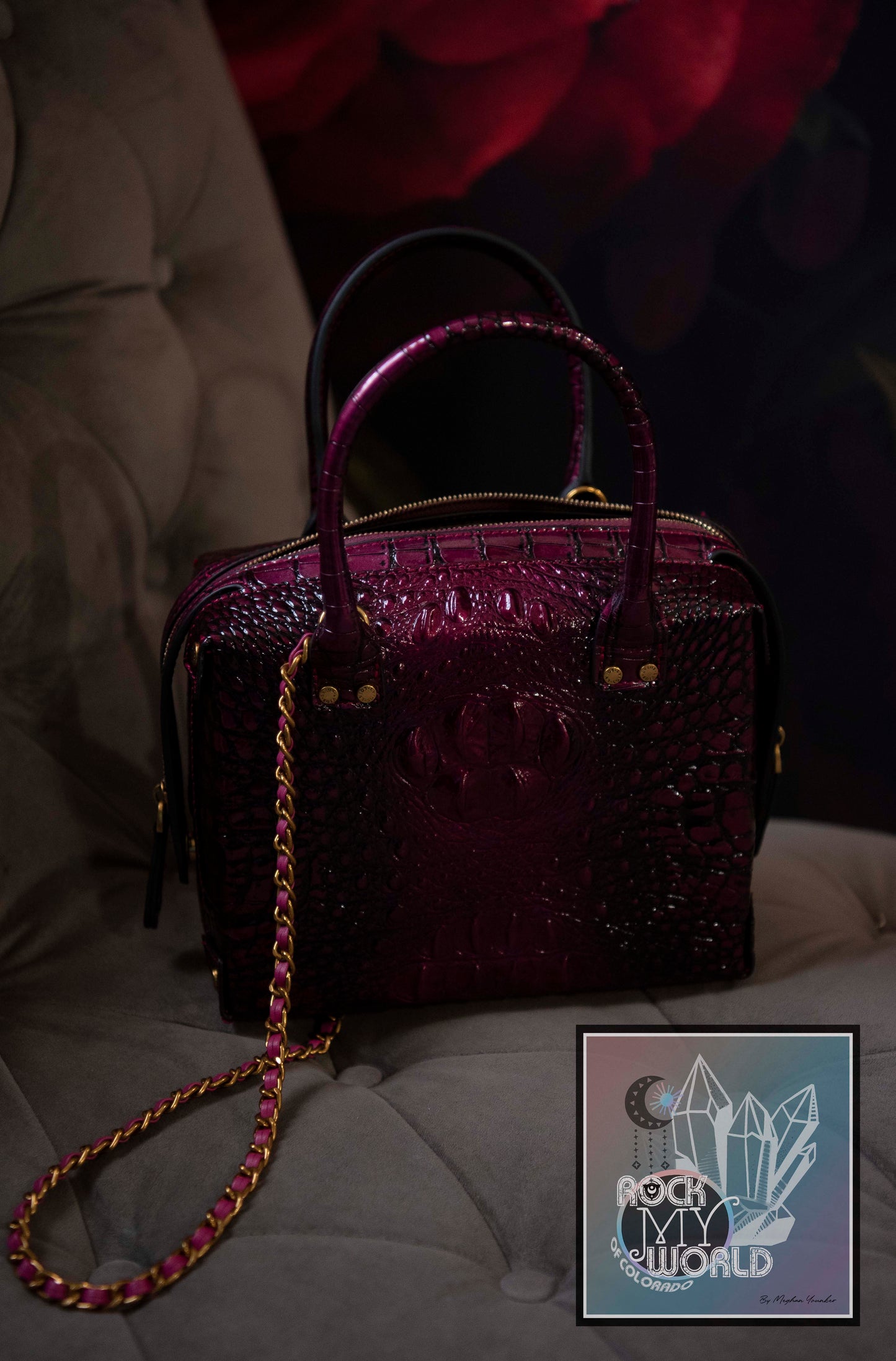 LunchBox Style Purse Magenta