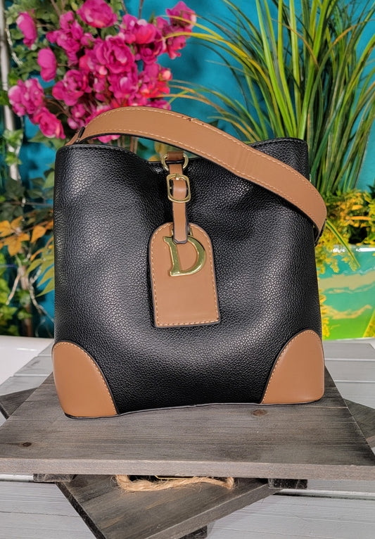 Black and Brown Bucket bag