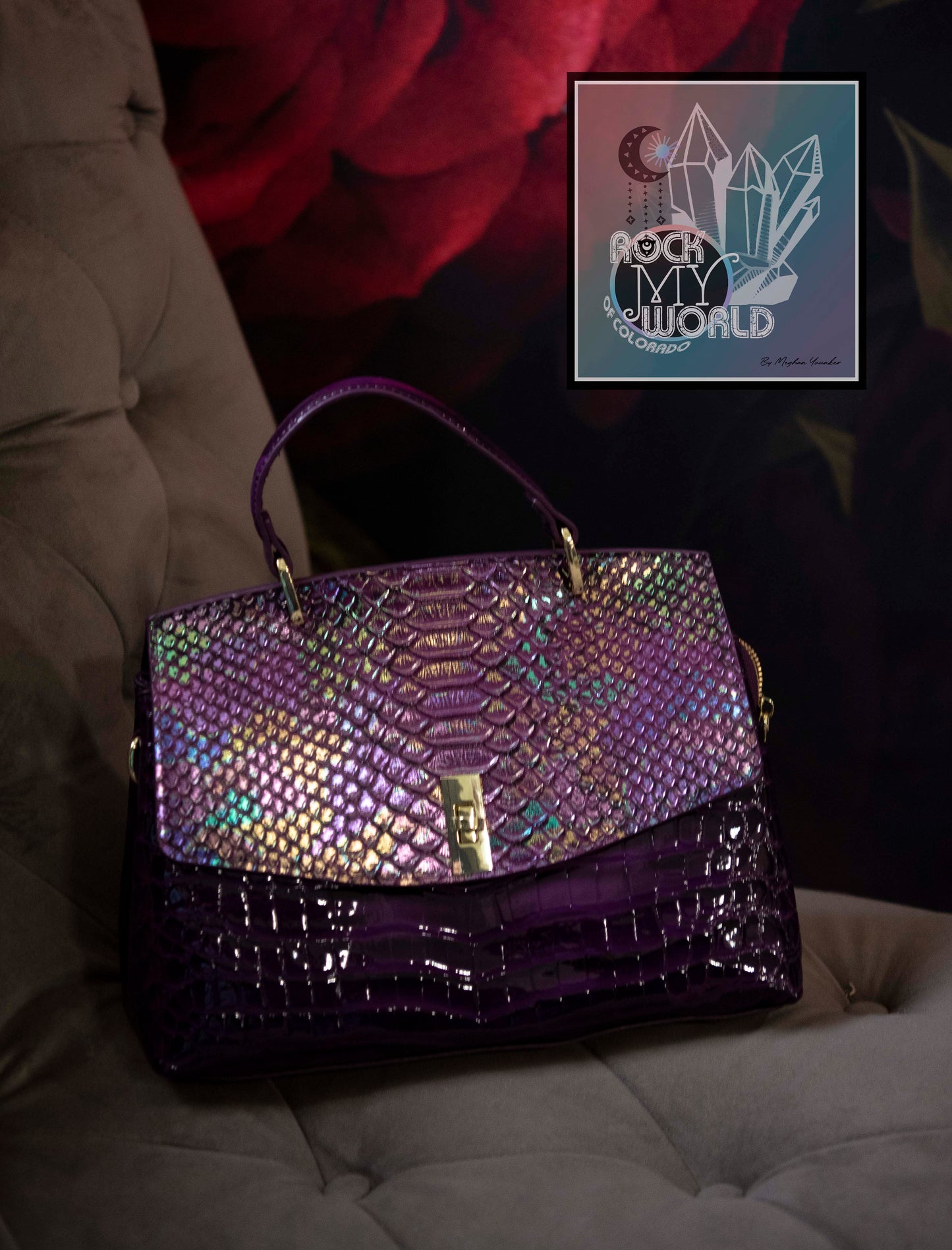 Purple Croc Iridescent Mermaid