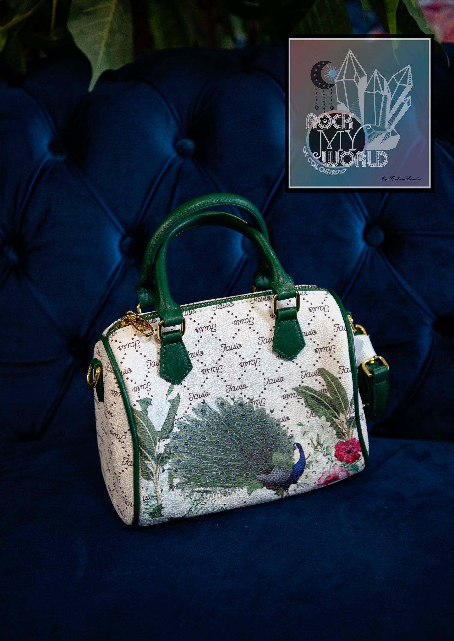 Peacock Motif clutch Handbag